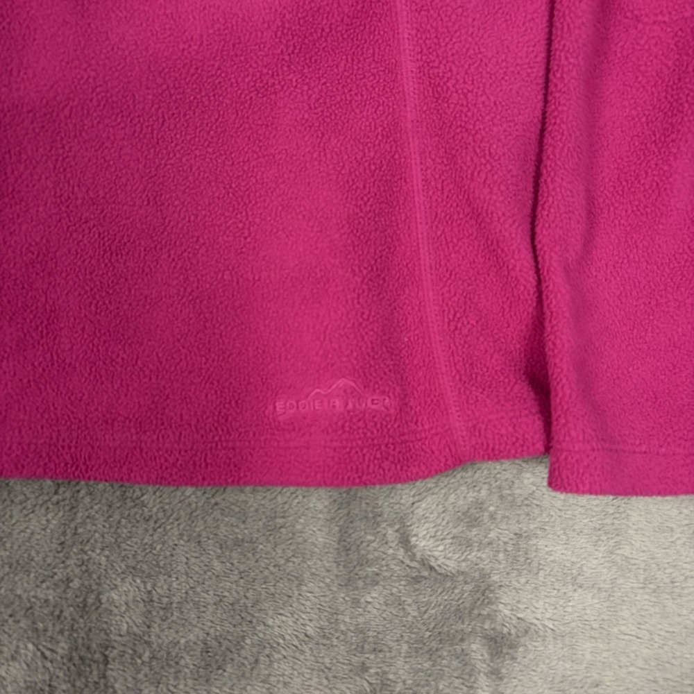 Eddie Bauer Women's Quarter Zip Medium Top Long Sleeve Pink Athletic Hiking Hot - Picture 4 of 8